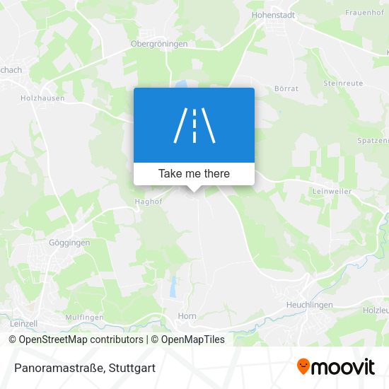 Карта Panoramastraße