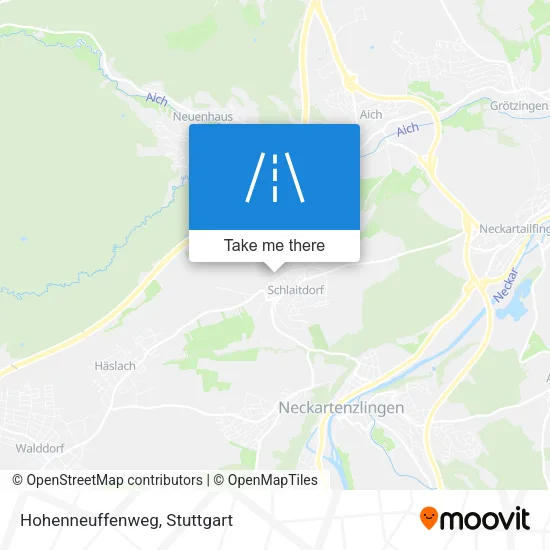 Карта Hohenneuffenweg