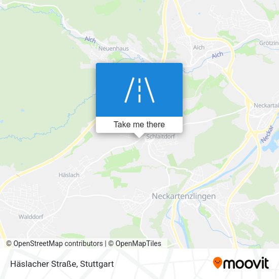 Häslacher Straße map