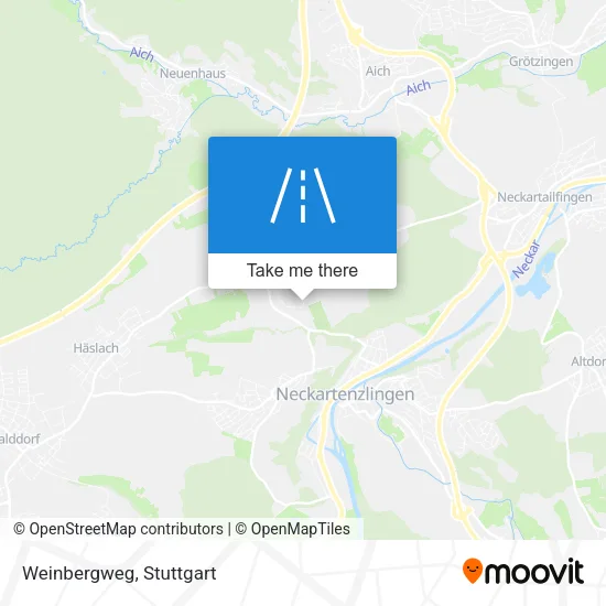 Карта Weinbergweg