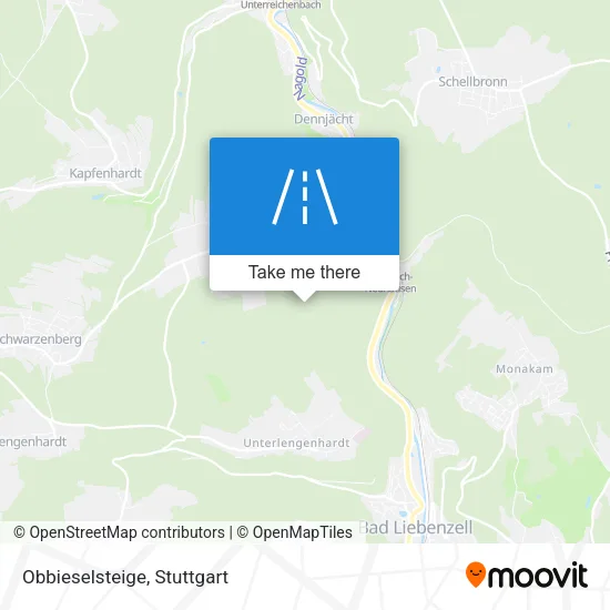 Карта Obbieselsteige