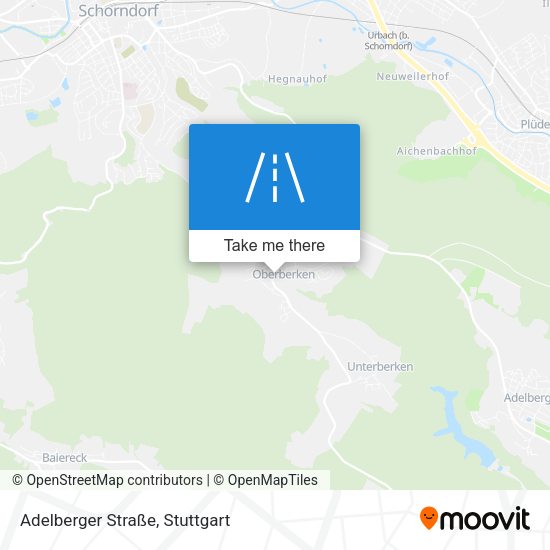 Adelberger Straße map