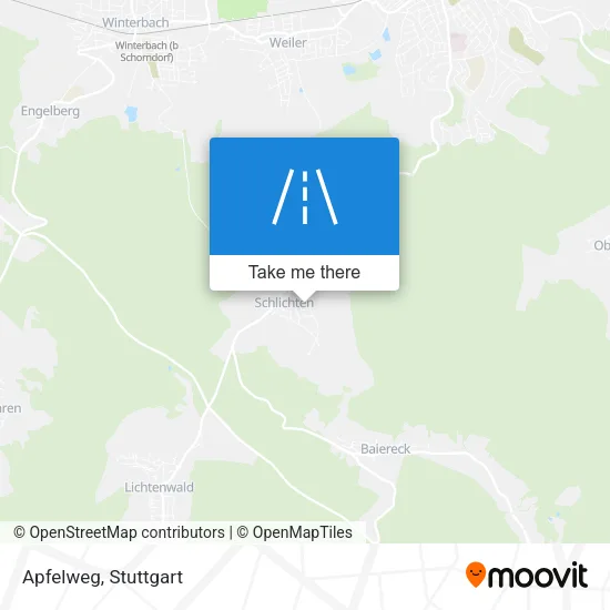 Карта Apfelweg