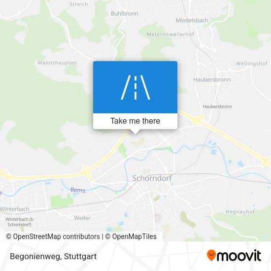 Begonienweg map