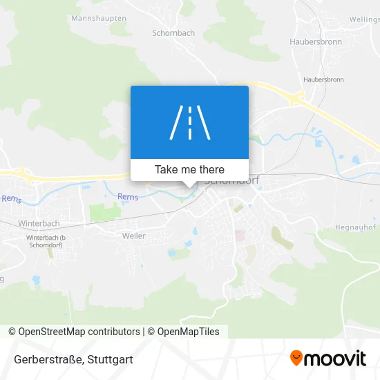 Карта Gerberstraße