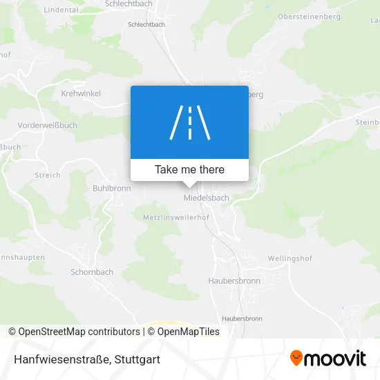Hanfwiesenstraße map