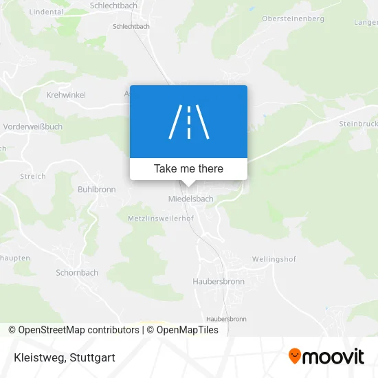 Kleistweg map