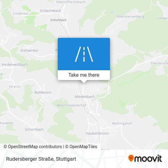 Rudersberger Straße map