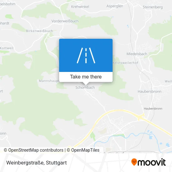 Карта Weinbergstraße