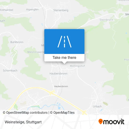 Карта Weinsteige