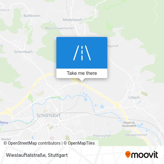 Wieslauftalstraße map