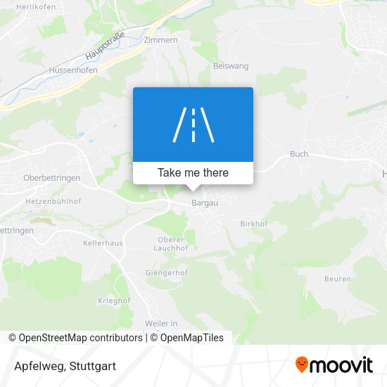 Карта Apfelweg
