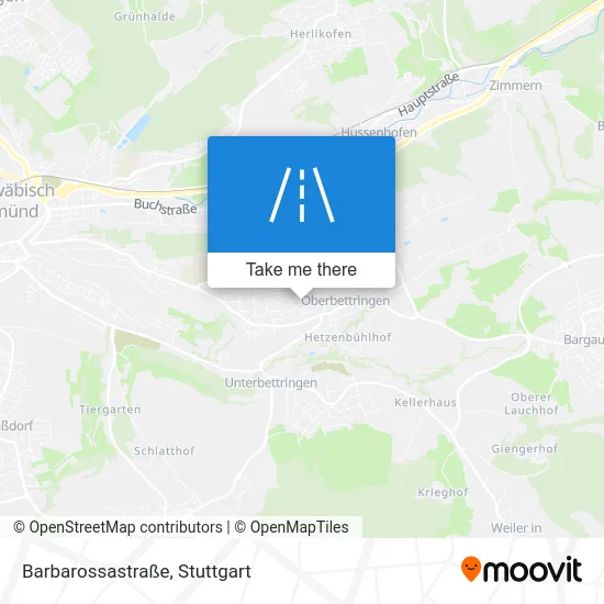 Карта Barbarossastraße