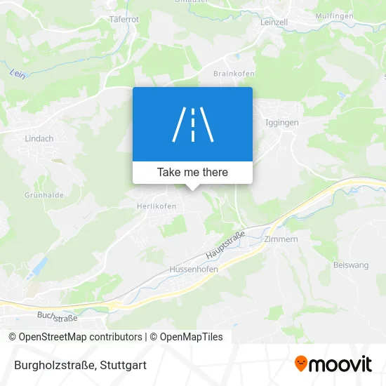 Карта Burgholzstraße