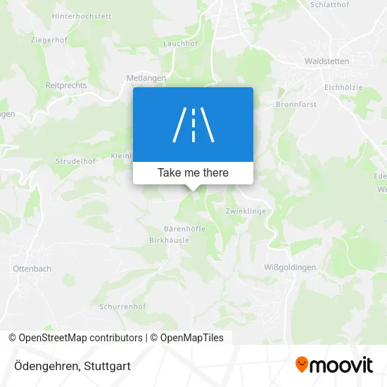 Карта Ödengehren