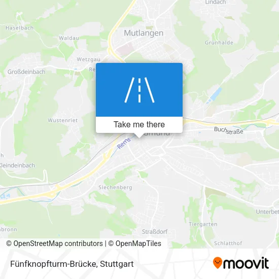 Карта Fünfknopfturm-Brücke