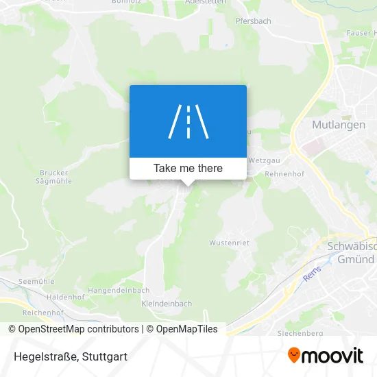 Карта Hegelstraße