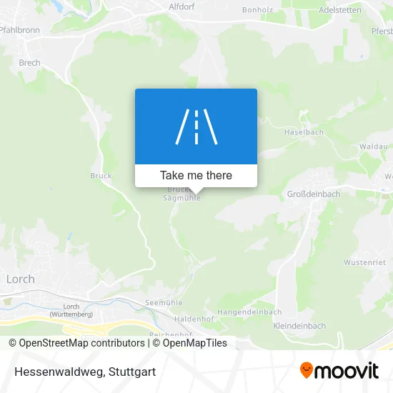 Карта Hessenwaldweg