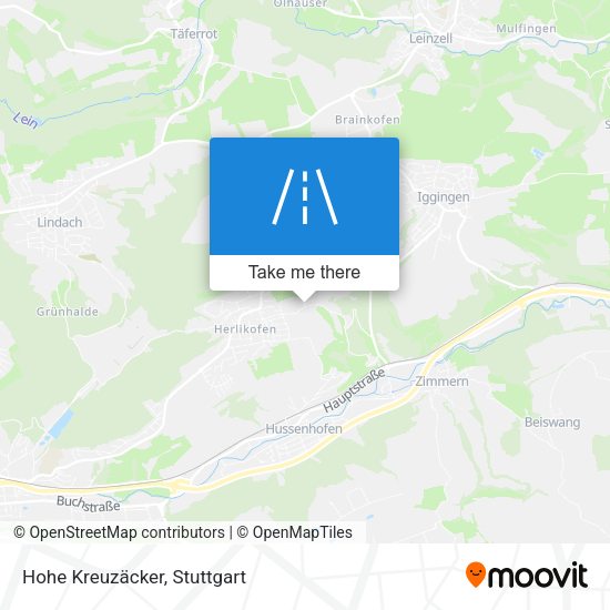 Hohe Kreuzäcker map
