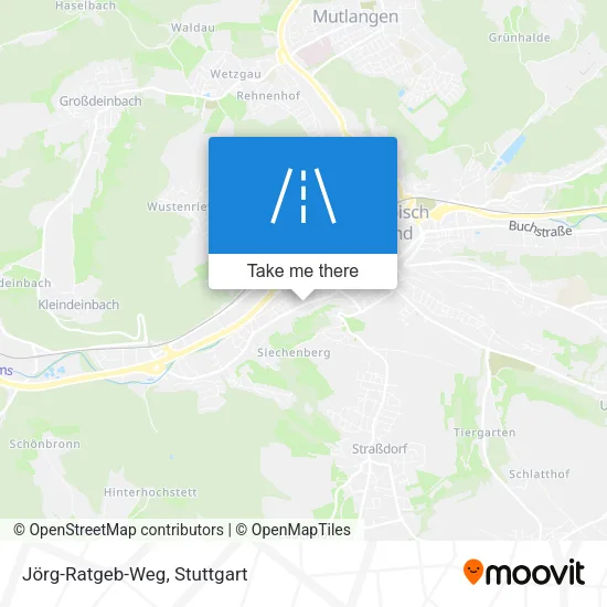 Карта Jörg-Ratgeb-Weg