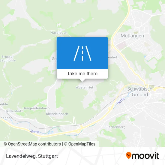 Lavendelweg map