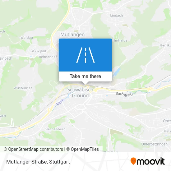 Карта Mutlanger Straße