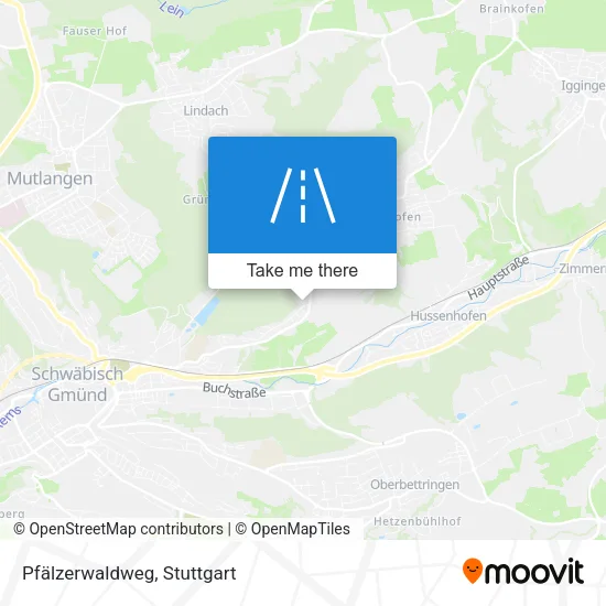 Карта Pfälzerwaldweg