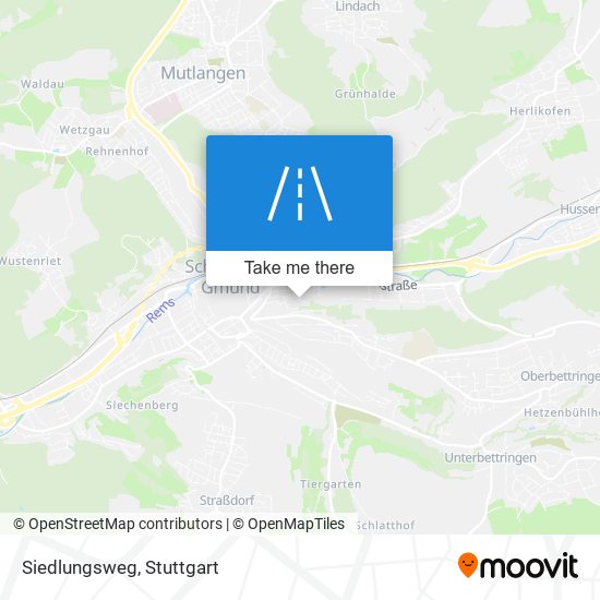 Siedlungsweg map