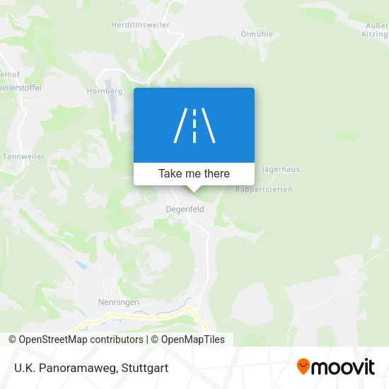 Карта U.K. Panoramaweg