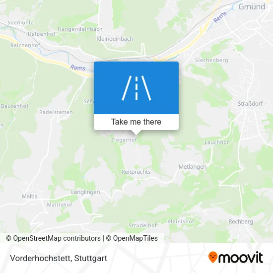 Карта Vorderhochstett