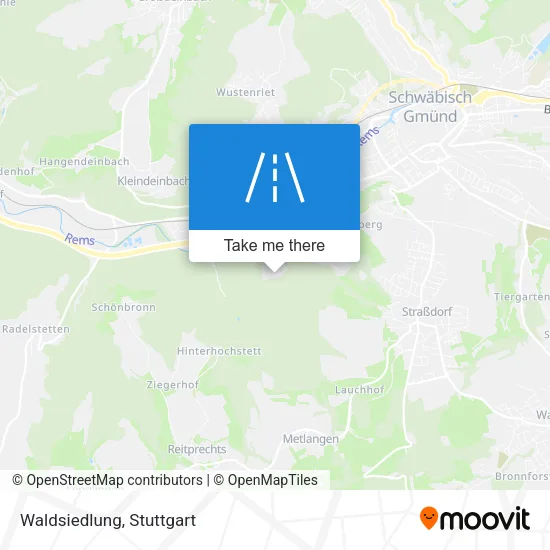 Карта Waldsiedlung