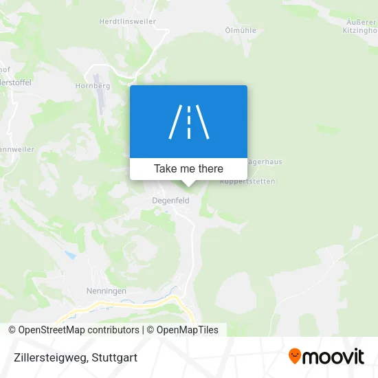 Карта Zillersteigweg