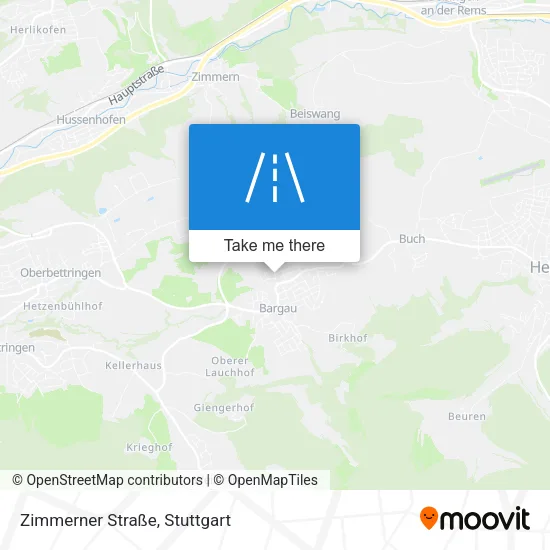 Карта Zimmerner Straße