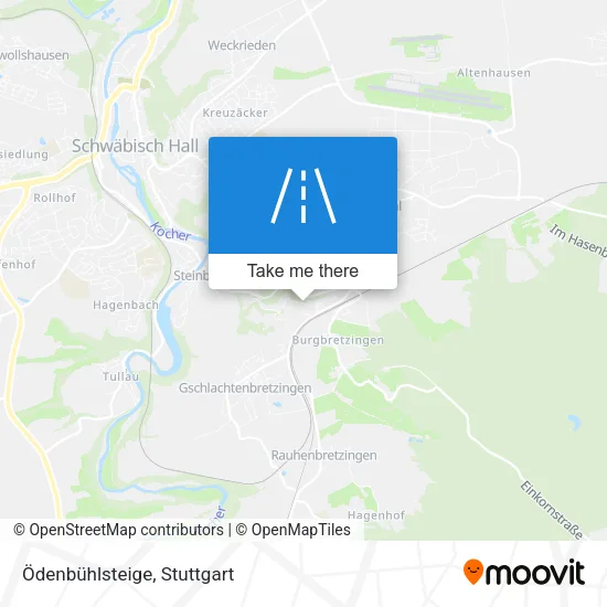 Карта Ödenbühlsteige
