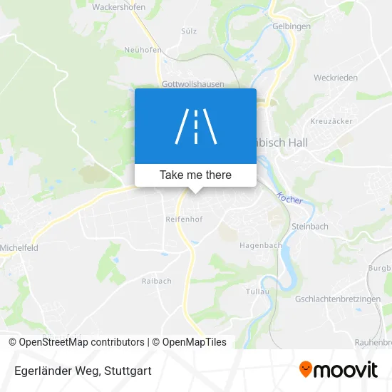 Карта Egerländer Weg