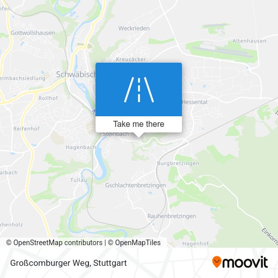 Großcomburger Weg map