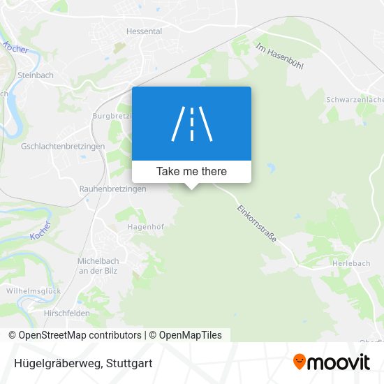 Hügelgräberweg map