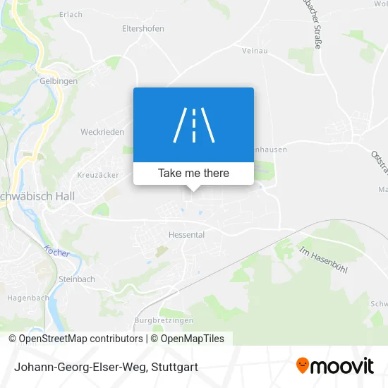 Карта Johann-Georg-Elser-Weg