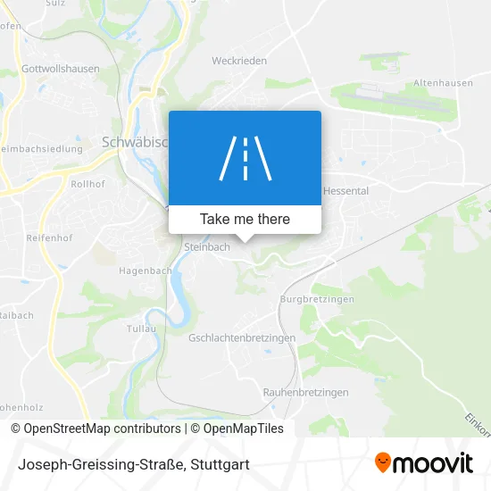 Карта Joseph-Greissing-Straße