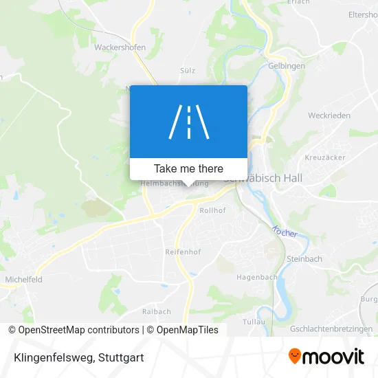 Карта Klingenfelsweg