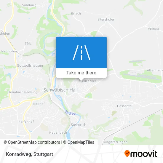 Konradweg map