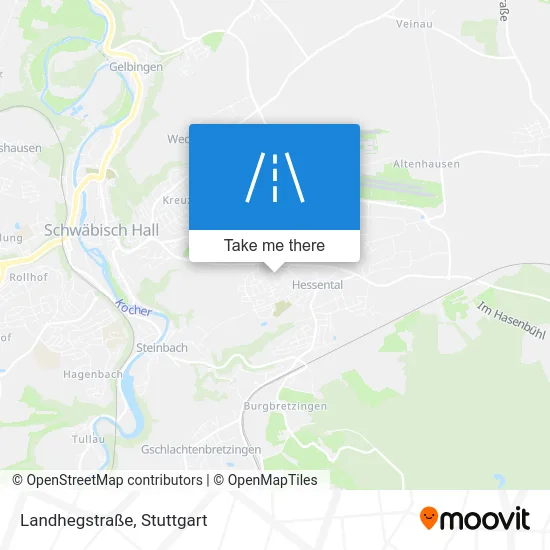 Карта Landhegstraße