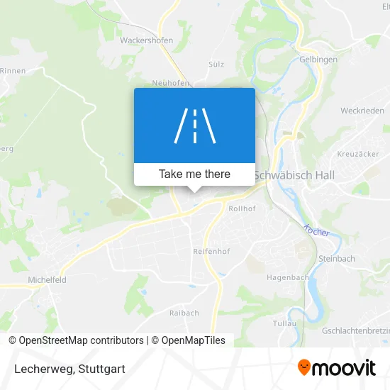 Lecherweg map