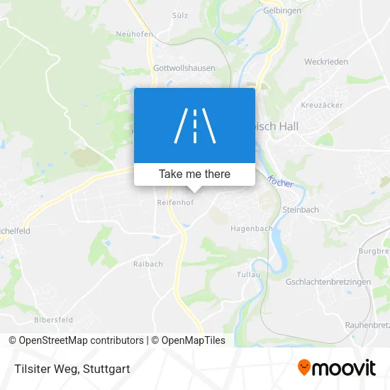 Карта Tilsiter Weg
