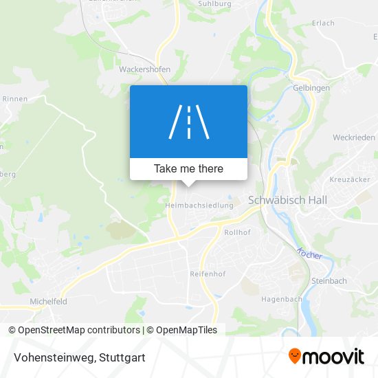 Vohensteinweg map