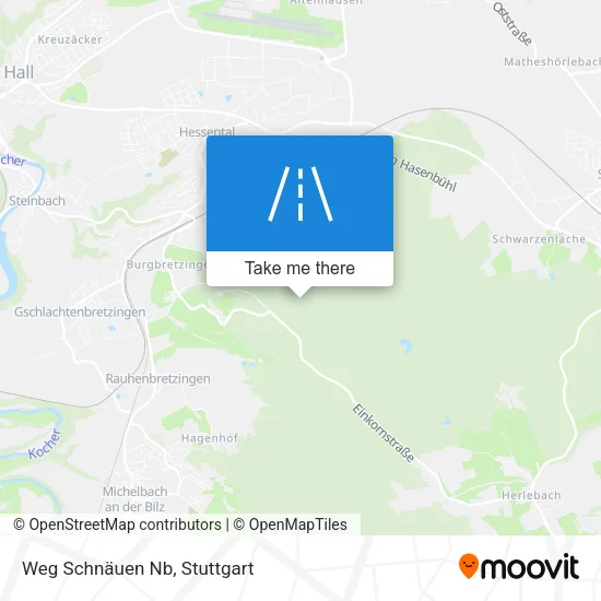 Карта Weg Schnäuen Nb