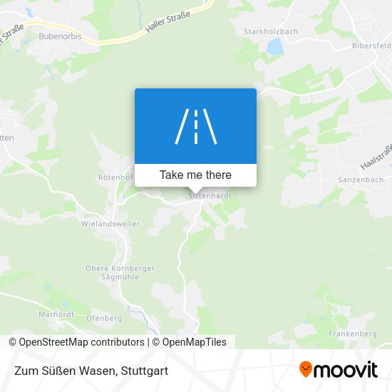 Карта Zum Süßen Wasen
