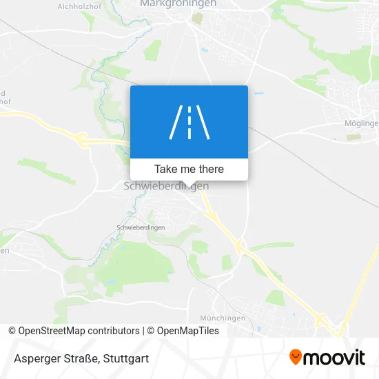 Карта Asperger Straße
