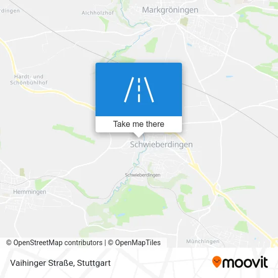 Карта Vaihinger Straße
