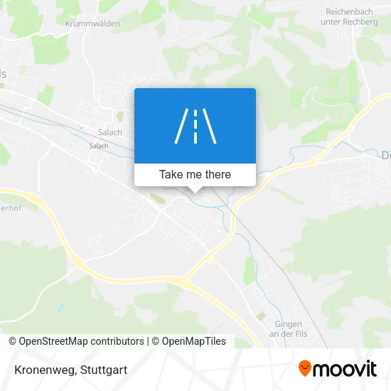 Kronenweg map